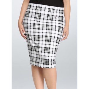 Torrid pencil skirt midi plaid 14 1X plus NWOT